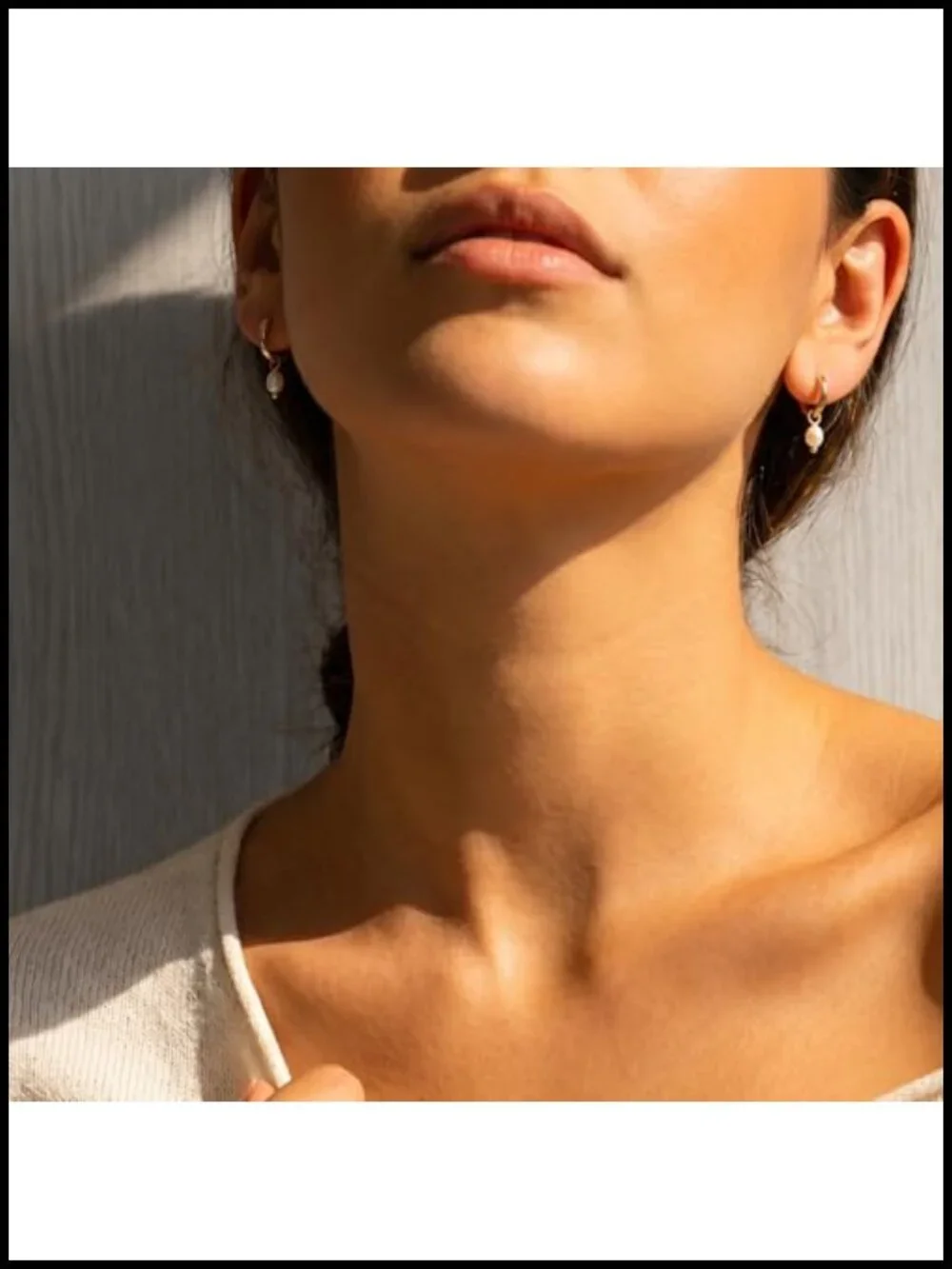 14K Gold Plated Hypoallergenic Dangle Earrings, Dainty Huggie Hoop Drop